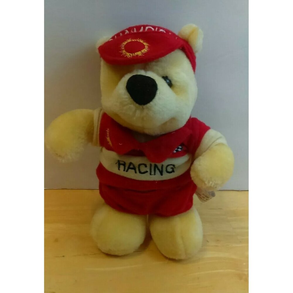 Appeal Home of Mardi Gras in Racing Champion Outfit Bear Stuffed Animal Plush